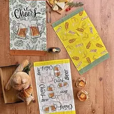 Pano De Prato Atoalhado 0,40 X 0,65 Kit Com 3 Peças - Sortidos