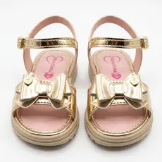 Sandália Infantil Menina Floral Laço Delicada Sandalinha Feminina Confortável Bebê