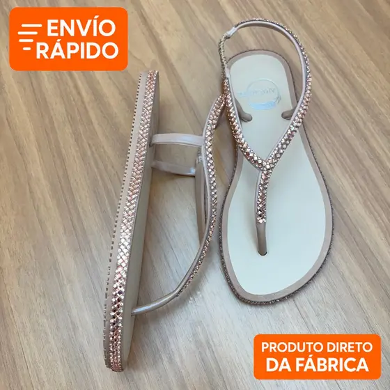 Sandália Rasteirinha Bico Redondo Art Griffe Promoção Verão Colorida Moda Praia