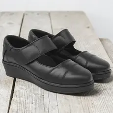 Sapato Anabela Feminino Social Trabalho Confortável Slip On - Modelo 17040