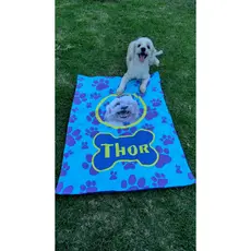 Toalha pet personalizada | Toalha de banho para Cachorro Banho Cães E Gatos Microfibra