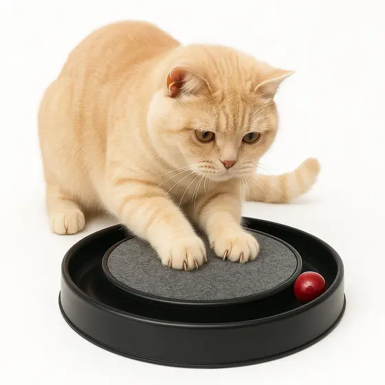 Arranhador Interativo Antiestresse para Gatos - Com Bolinha