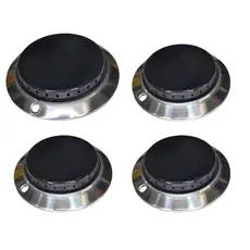 Kit 4 Bocas P/ Fogao Eletrolux Chef 52sm 52sg Tampas + Bacia