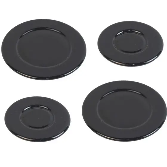 kit 4 tampinhas laterais para fogao esmaltec topazio 5030 2 mini 2 medias