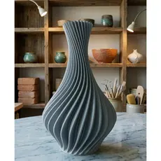 Vaso Espiral Decorativo Moderno Cachepot sala Texturizado torcido