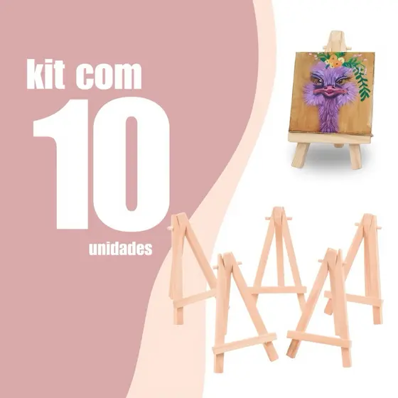 10 Mini Cavalete Suporte Tripé Para Fotos Polaroide de Madeira para Mesa Cartão Foto Casamento Festa