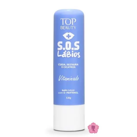 Sos Labios Balm Labial Vitaminado Cicatrizante Com D Pantenol Top Beauty