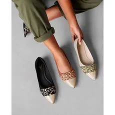 Sapatilha Feminino Bico Fino Faixa Trançada Maitê Love Shoes 34 Ao 40