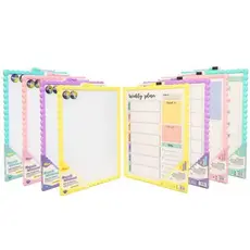 Lousa Quadro Branco Dois Lados Moldura Ondulada C/Caneta E Imã / Papelaria