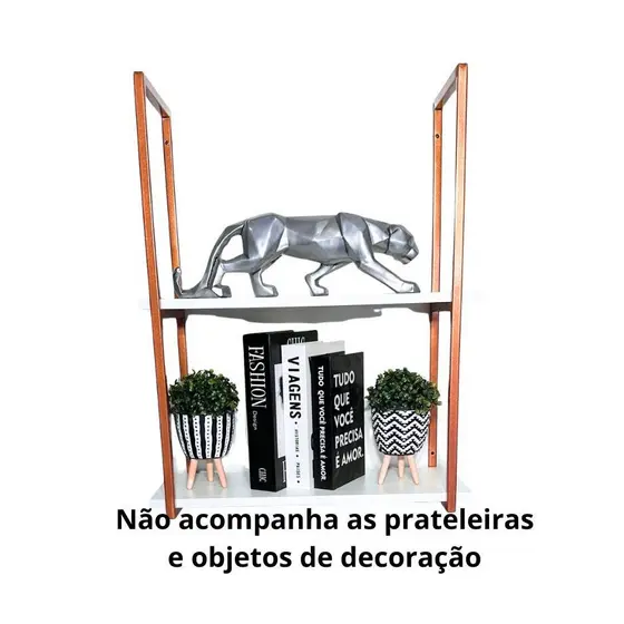 Par Suporte para Prateleira 25cm Ferro Estilo Industrial Reforçado Parede Decoração Casa Loja