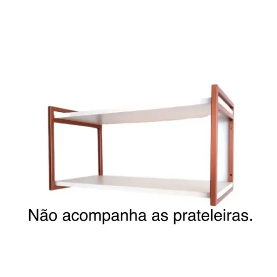 Par Suportes Prateleira 25cm Industrial Aço Carbono Preto Reforçado Parede Estante Decoração