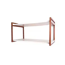 Prateleira Industrial 60x25cm MDF com Suporte Aço Carbono Parede Decoração Reforçada Moderna
