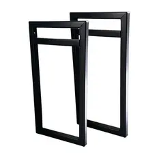 Par Suporte Prateleira 20cm Estilo Industrial Aço Reforçado Para Cozinha Quarto Banheiro Ferro MDF