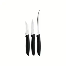 JOGO FACAS INOX 3PC PLENUS PRETO TRAMONTINA