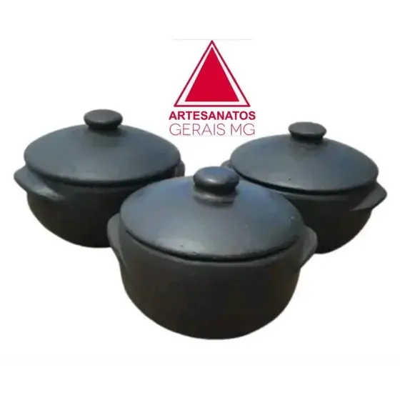 Kit 3 Panelas Barro N1 (1,5 Litros)