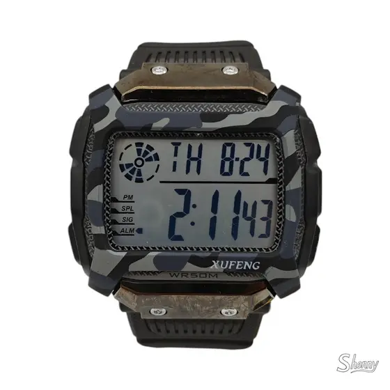 Rel贸gio digital original esportivo a prova d'agua masculino presente alarme/cron么metro da moda [341]