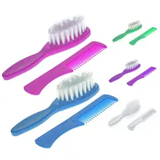Conjunto Pente e Escova Bebê Cerdas Macias BPA Free Murano