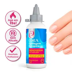 Removedor Rápido De Cutículas Kinq Gel 15 Segundos Cutilagem Europeia Sem Alicate 100ml Cora