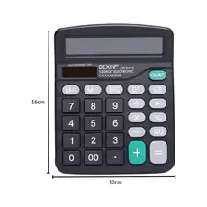 Calculadora Básica De Mesa 12 Dígitos 12cm x 16cm - Essencial para Trabalho e Estudo!