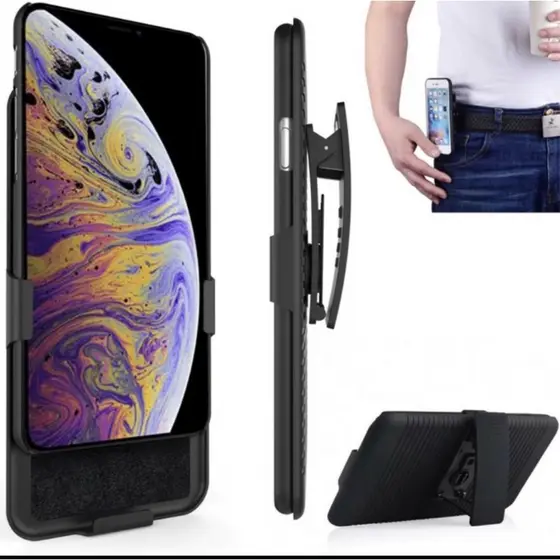 Suporte De Cintura Iphone 11 Pro Max Com Capa Anti Impacto Capa Case Com Suporte Belt Clip