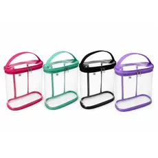 Porta Shampoo Necessaire Maquiagem Organizadora Viagem Praia Transparente