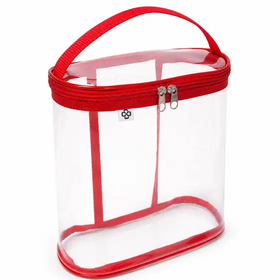 Porta Shampoo Necessaire Organizadora para Viagem Praia Transparente
