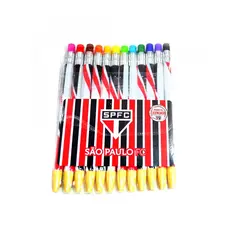 KIT LAPISEIRA SÃO PAULO OFICIAL DO CLUBE 12 UNIDADES COLORIDAS ORIGINAL