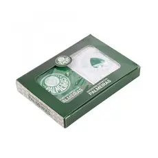 Baralho Palmeiras Oficial Kit 2 Baralhos Plástico Porco