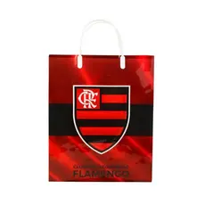 SACOLA PRESENTE 33x9x27 CM MENGÃO RUBRO NEGRO CRF ORIGINAL DO CLUBE