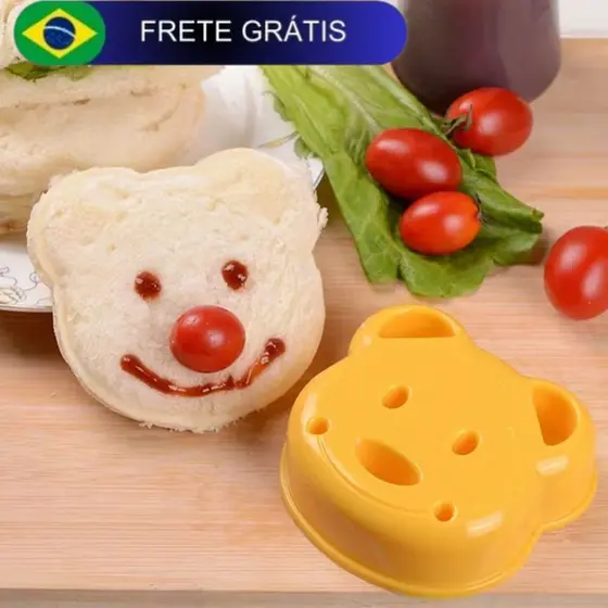 Urso De Pelúcia Molde Sanduíche Para Pão Cortador De Pão De Forma