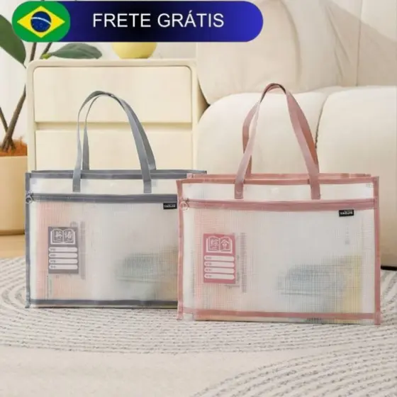Pasta Bolsa Para Cadernos e livros e Armazenamento de Arquivos A4  Prova d' água