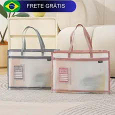 Pasta Bolsa Para Cadernos e livros e Armazenamento de Arquivos A4  Prova d' água