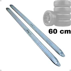Jogo 2 Espatulas Para Pneus Borracheiro Profissional 60cm Aço Reforçada