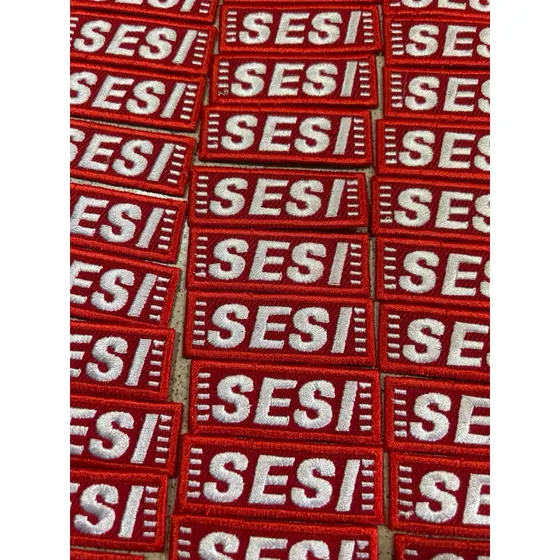 Kit Patch SESI bordado uniforme 14 unidades COM TERMOCOLANTE