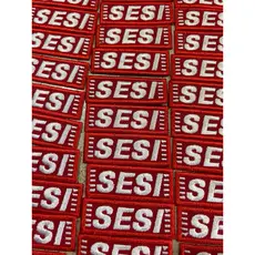 Kit Patch SESI bordado uniforme 14 unidades COM TERMOCOLANTE