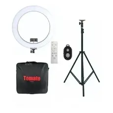 Luminaria Led Ring Light original 18 /19 poregadas  E LUMINARIA  DE BOLSA Sobrancelha Youtube Foto video TOMATE ORIGINAL
