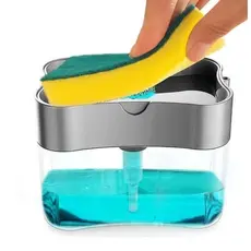 Suporte Bucha Esponja Dispenser Detergente 2 em 1 Cor  conforme estoque