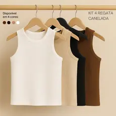 Regata Canelada Feminina Blusinha Básica Ribana Premium