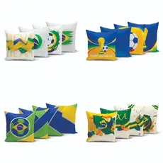 Kit 4 Capas de Almofadas Yuzo 45x45cm Copa do Mundo