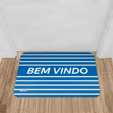 Tapete de Entrada 40x60 Bem Vindo Azul