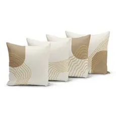 Kit 4 Capas de Almofadas 45x45cm Boho Para Sala Quarto - Yuzo