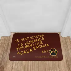 Tapete Porta de Entrada Capacho Antiderrapante 40x60 Estampas Divertidas Engraçadas - Yuzo