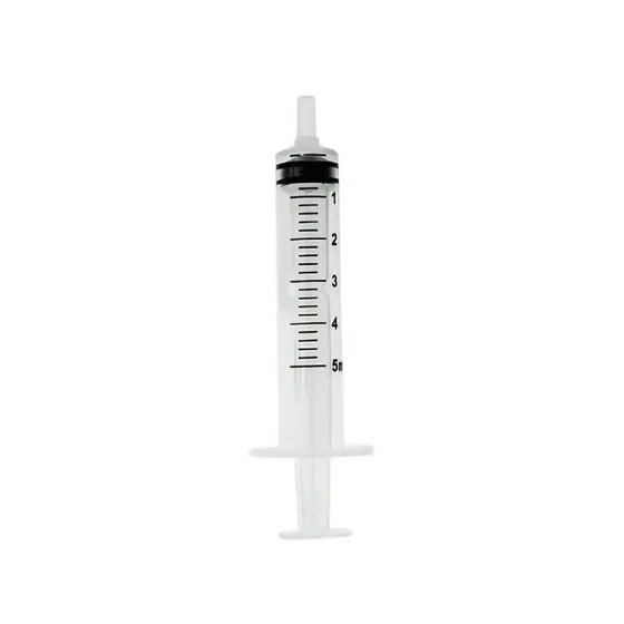 Seringa 5ml Kit Até 100 Unidades Bico Luer Slip Ponta Lisa