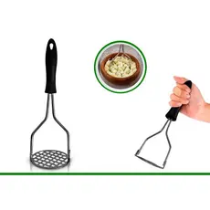 Amassador Inox Batata Legumes Purê Profissional Cabo Reforçado