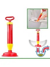 Desentupidor de Vaso Pia Sanitários Alta Pressão Com Borracha 150mm Tipo Bomba de Sucção Envio Imediato Snel Home