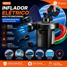 Inflador Eletrico para Colchão Boias Pneus Snel Home Voltagem: 220V