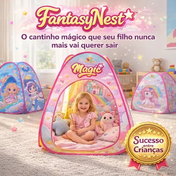 Barraca Infantil Portatil Cabana Dobravél Tenda Brinquedo Criancas Diversao