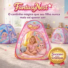 Barraca Infantil Portatil Cabana Dobravél Tenda Brinquedo Criancas Diversao