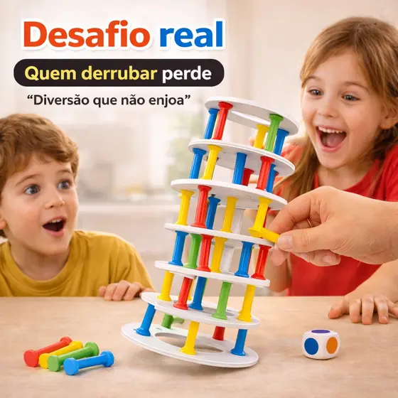 Jogo Torre Divertido Interativo Jogo De Mesa Familiar Pratico Educativo