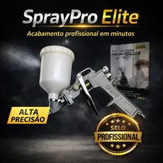 Pistola Pulverizadora Alta Pressao Reservatorio 600ml Pintura Profissional Automotiva Industrial